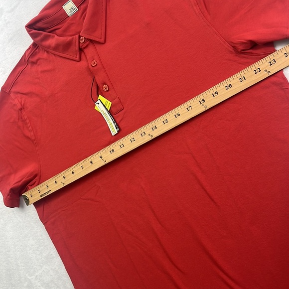 NEW Swet Tailor XXL All in Polo Red Collared Short Sleeve Cotton Golf Athleisure - Picture 8 of 8